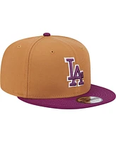 New Era Men's Brown/Purple Los Angeles Dodgers Color Pack Two-Tone 9FIFTY Snapback Hat