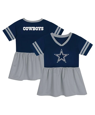 Outerstuff Preschool Girls Navy/Gray Dallas Cowboys Stadium Lights Fashion Jersey Dress