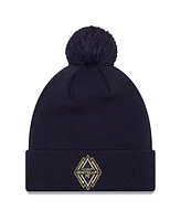 New Era Men's Blue Vancouver Whitecaps Fc Jersey Hook Cuffed with Pom Knit Hat