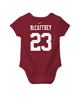 Nike Baby Boys and Girls Christian McCaffrey Scarlet San Francisco 49ers Player Name Number Bodysuit