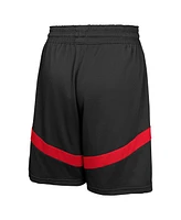 Nike Big Boys and Girls Black Chicago Bulls Practice Mesh Shorts
