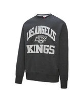 Mitchell & Ness Men's Charcoal Los Angeles Kings Playoff Win Fleece Pullover Sweatshirt