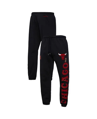 Mitchell & Ness Men's Black Chicago Bulls Hardwood Classics Team Origins Pants