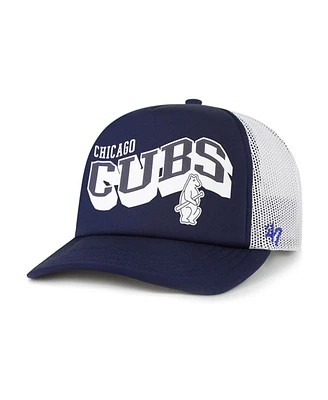 '47 Brand Men's Navy Chicago Cubs Meander Foam Trucker Snapback Hat