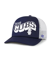 '47 Brand Men's Navy Chicago Cubs Meander Foam Trucker Snapback Hat