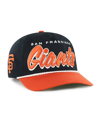 '47 Brand Men's Black San Francisco Giants Drop Shadow Rope Hitch Adjustable Hat