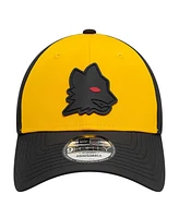 New Era Men's Gold/Black As Roma Rubber Wolf Adjustable 9FORTY Hat