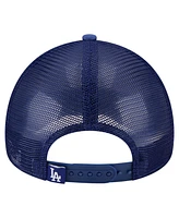New Era Toddler White/Royal Los Angeles Dodgers Painted A-Frame 9FORTY Trucker Adjustable Hat