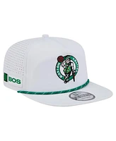 New Era Men's White Boston Celtics Performance Rope Golfer Adjustable Hat