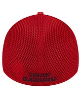 New Era Men's Red Chicago Blackhawks Active Subtle Camo 39THIRTY Flex Hat