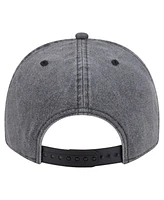New Era Men's Charcoal Washington Capitals Throwback Washed A-Frame Pre-Curved 9FIFTY Snapback Hat