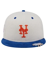 New Era Men's Cream/Royal York Mets Two-Tone Corduroy 59FIFTY Fitted Hat