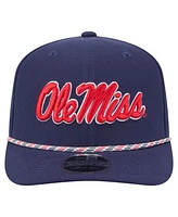 New Era Men's Navy Ole Miss Rebels Game Day Multi-Rope 9SEVENTY Stretch-Snap Hat