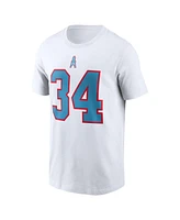 Nike Men's Earl Campbell White Houston Oilers Retired Player Name Number T-Shirt