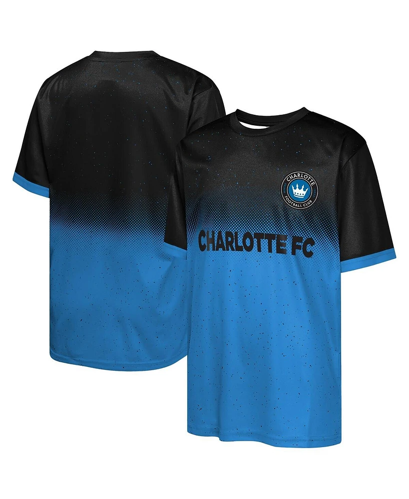 Outerstuff Big Boys and Girls Black Charlotte Fc Stalwart Defender T-Shirt