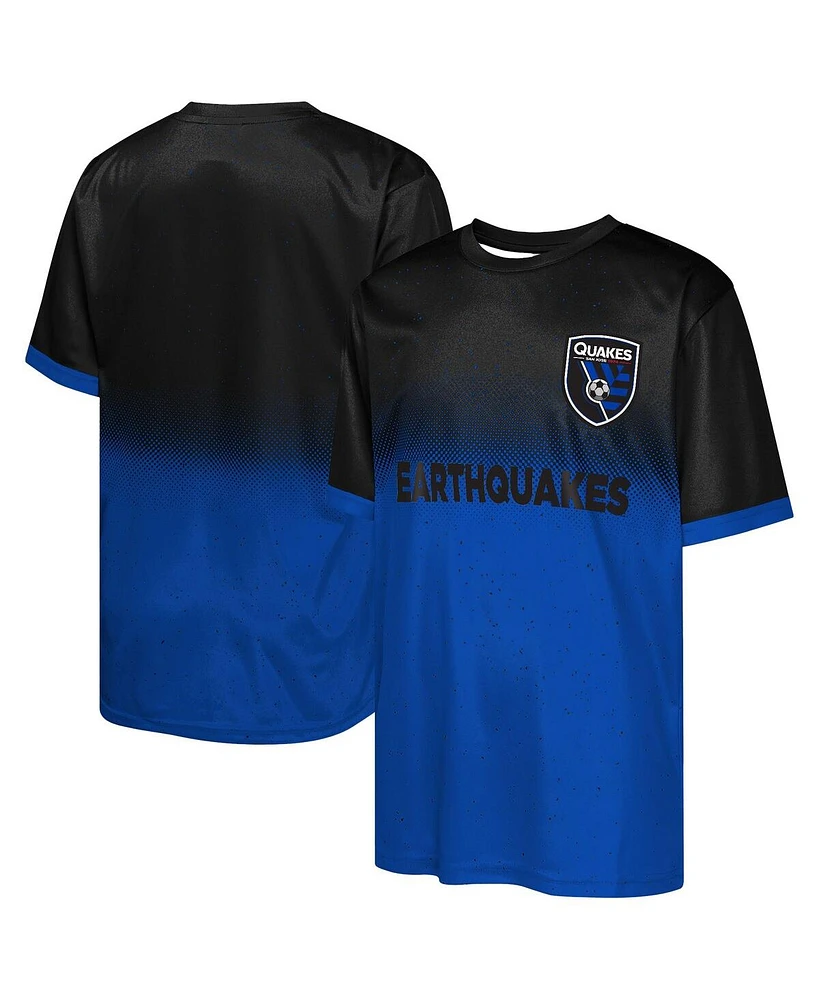Outerstuff Big Boys and Girls Black San Jose Earthquakes Stalwart Defender T-Shirt