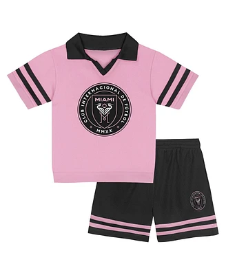 Outerstuff Toddler Pink Inter Miami Cf Charming Dude Top and Short Set
