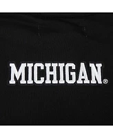 Pro Standard Women's Black Michigan Wolverines Cropped Pullover Sweatshirt