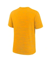 Nike Big Boys and Girls Gold Pittsburgh Pirates Authentic Collection City Connect Velocity Performance T-Shirt