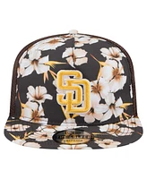 New Era Men's Brown San Diego Padres Adventure Pattern Golfer Trucker Snapback Hat