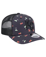 New Era Men's Black Kansas City Royals Adventure Drinks Pattern 9SEVENTY Stretch-Snap Hat