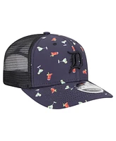 New Era Men's Black Detroit Tigers Adventure Drinks Pattern 9SEVENTY Stretch-Snap Hat