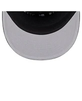 New Era Men's Black San Antonio Spurs Adventure Canvas Split Panel 9FIFTY Snapback Hat