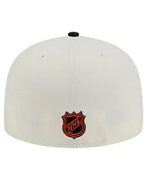 New Era Men's White Philadelphia Flyers Chrome Two-Toned 59FIFTY Fitted Hat