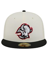 New Era Men's White Buffalo Sabres Chrome Two-Toned 59FIFTY Fitted Hat