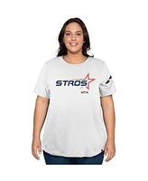 New Era Women's White Houston Astros 2025 City Connect Plus T-Shirt