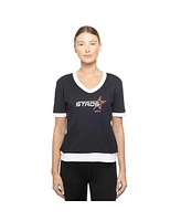 New Era Women's Navy Houston Astros 2025 City Connect Rhinestone V-neck T-Shirt