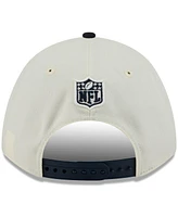 New Era Men's Cream/Navy Houston Texans 2025 Nfl Draft 9FORTY A-Frame M-Crown Adjustable Hat