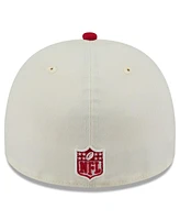 New Era Men's Cream/Red Tampa Bay Buccaneers 2025 Nfl Draft A-Frame 59FIFTY Fitted Hat