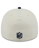 New Era Men's Cream/Navy England Patriots 2025 Nfl Draft A-Frame 59FIFTY Fitted Hat