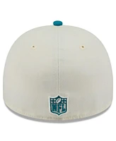 New Era Men's Cream/Teal Jacksonville Jaguars 2025 Nfl Draft A-Frame 59FIFTY Fitted Hat
