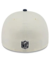 New Era Men's Cream/Navy Dallas Cowboys 2025 Nfl Draft A-Frame 59FIFTY Fitted Hat