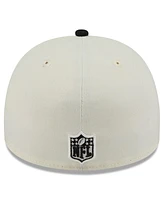 New Era Men's Cream/Black Cincinnati Bengals 2025 Nfl Draft A-Frame 59FIFTY Fitted Hat