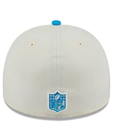 New Era Men's Cream/Blue Carolina Panthers 2025 Nfl Draft A-Frame 59FIFTY Fitted Hat