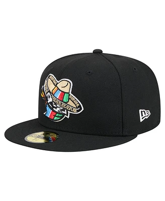 New Era Men's Black Quad Cities River Bandits Copa de la Diversion 59FIFTY Fitted Hat