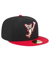 New Era Men's Black/Red El Paso Chihuahuas Authentic Collection 59FIFTY Fitted Hat