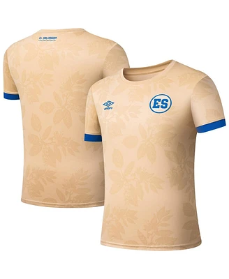 Umbro Men's Tan El Salvador National Team 2025 Pre-Match Jersey