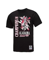 Mitchell & Ness Men's Black Alabama Crimson Tide Retro Brush Mineral Wash T-Shirt