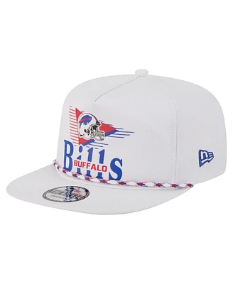 New Era Men's White Buffalo Bills Collide Golfer Snapback Hat