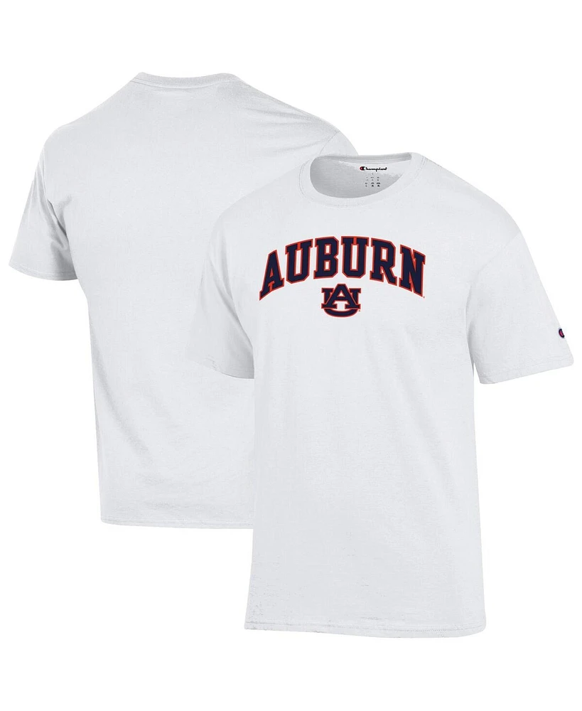 Champion Men's White Auburn Tigers Arched Logo T-Shirt