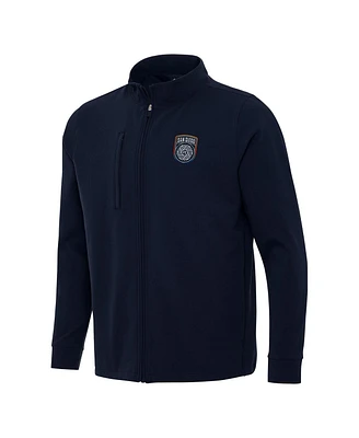 Antigua Men's Navy San Diego Fc Regard Full-Zip Jacket