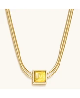 Awaken & Shine - Citrine Evil Eye November Birthstone Necklace