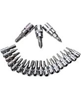 46 Pieces Mechanic Tool Kit Dr. Ratchet Socket Wrench Set With Storage Case, Includes Bit Sockets And Extension Bar