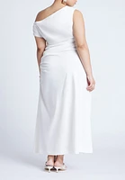 Eloquii Plus One Shoulder Maxi Dress