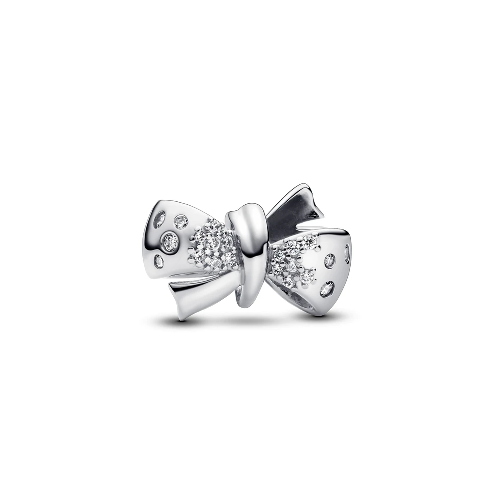 Pandora Sterling Silver Sparkling Bow Charms