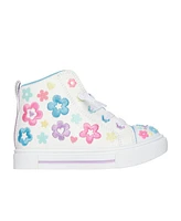 Skechers Toddler Girls Twinkle Toes: Sparks - Super Blossom High Top Light-Up Casual Sneakers from Finish Line